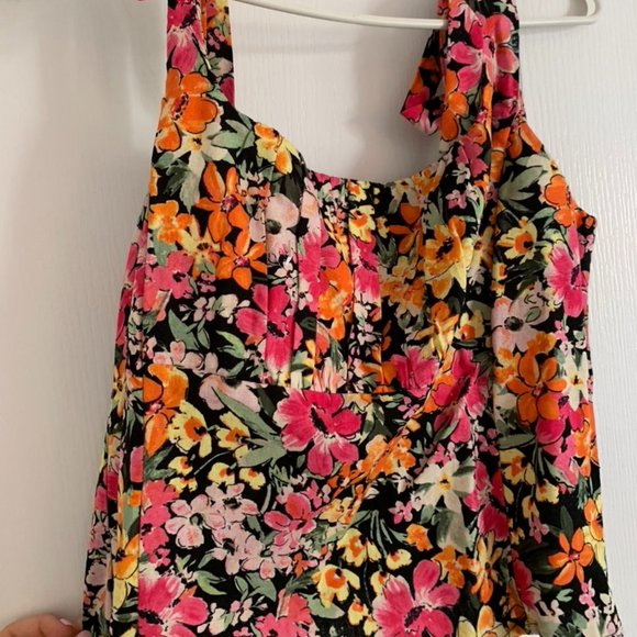 Dynamite cropped floral tank - Picture 1 of 4